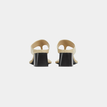 Marella Kitten Heel Thong Sandal Calfskin