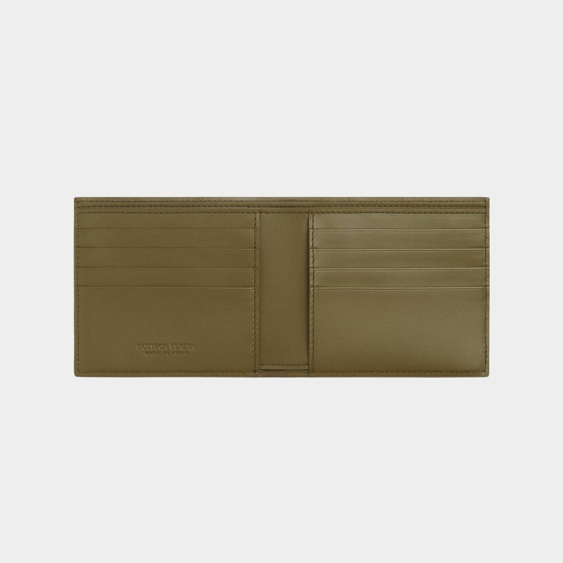 Ostrich Bi Fold Leather Wallet