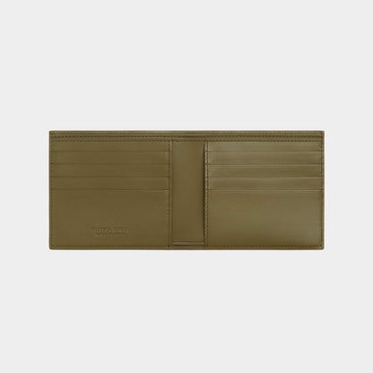 Ostrich Bi Fold Leather Wallet