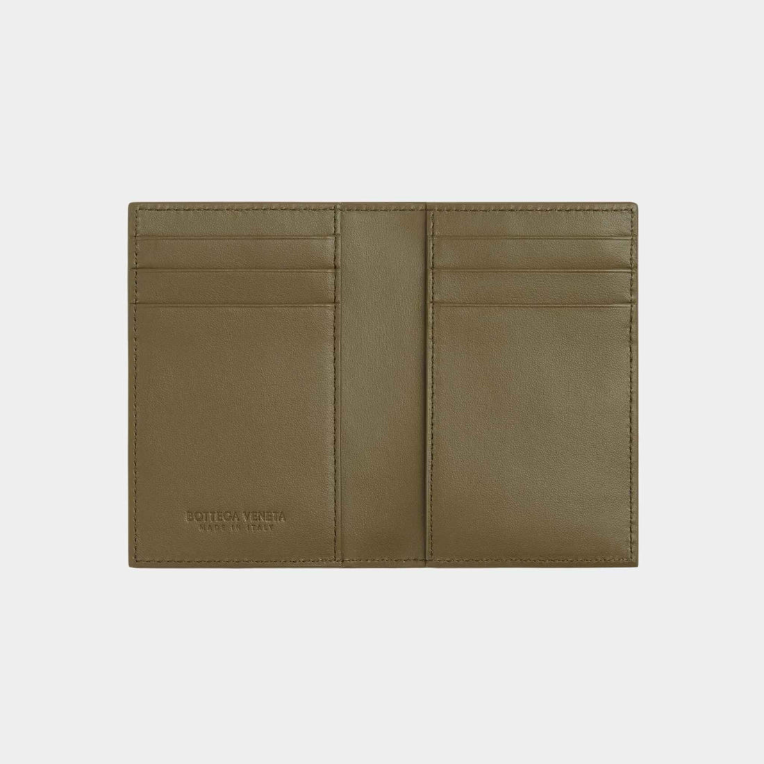 Ostrich Leather Flap Card Case