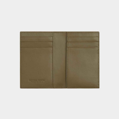 Ostrich Leather Flap Card Case