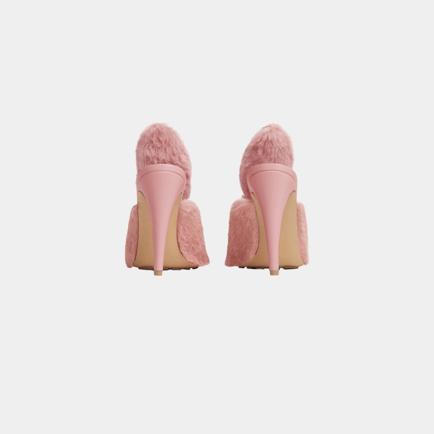 Punta Mule Pump Rabbit-inspired Solf Calf Hair
