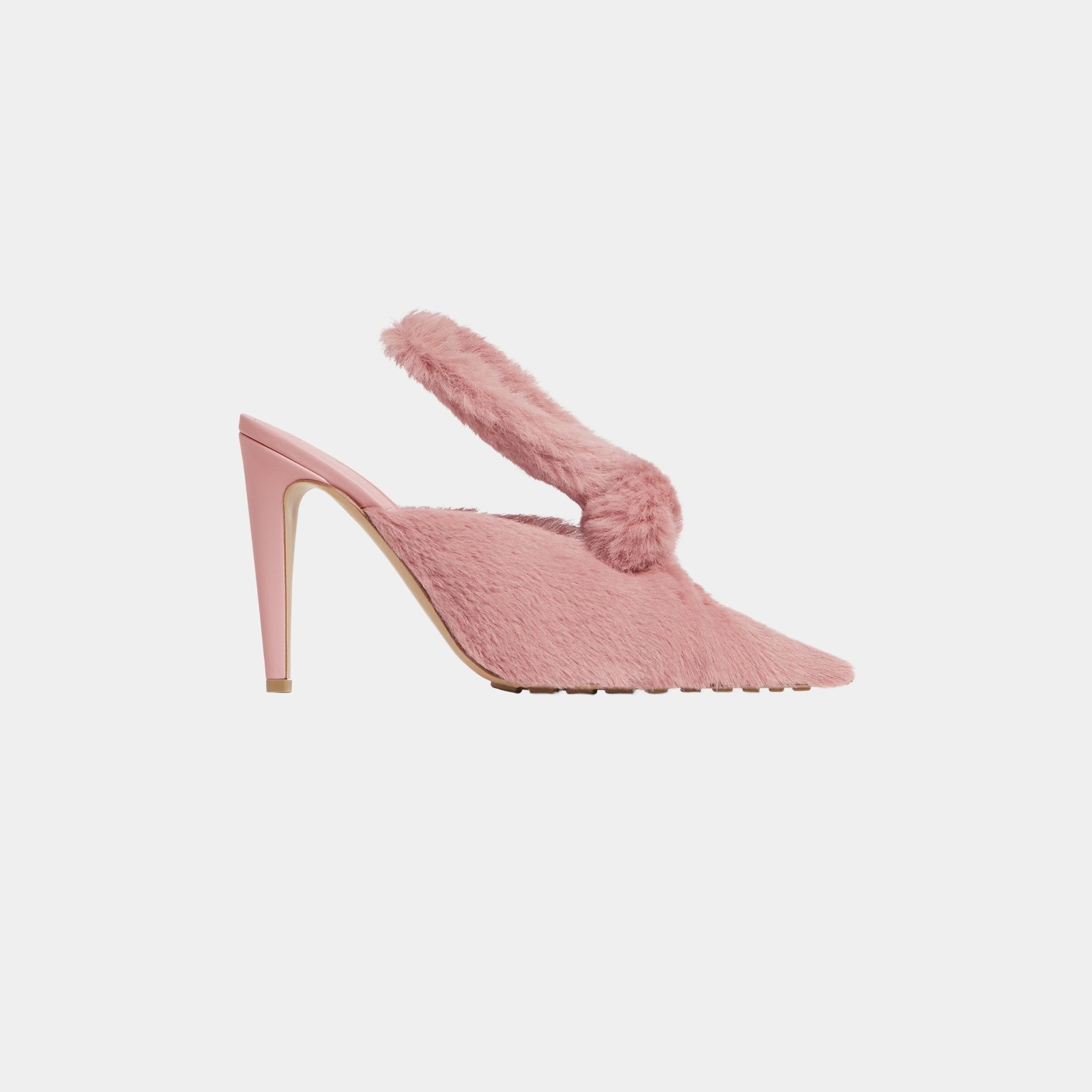 Punta Mule Pump Rabbit-inspired Solf Calf Hair