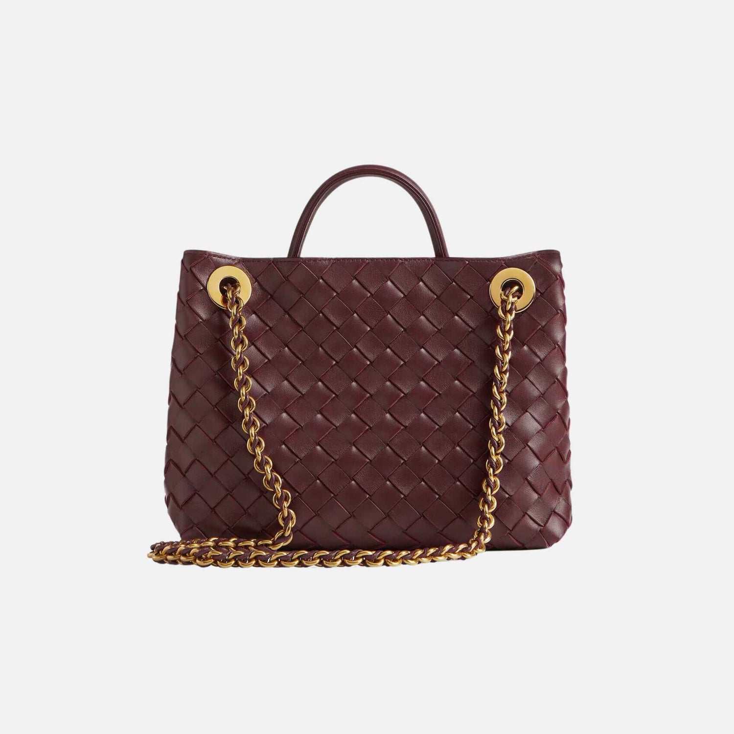 Small Andiamo Top Handle Bag in Intrecciato