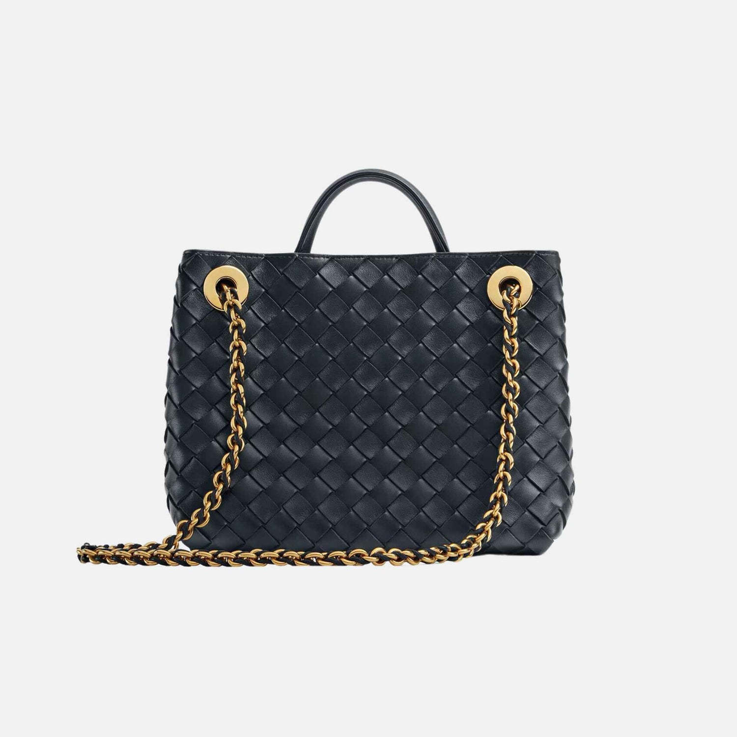 Small Andiamo Top Handle Bag in Intrecciato