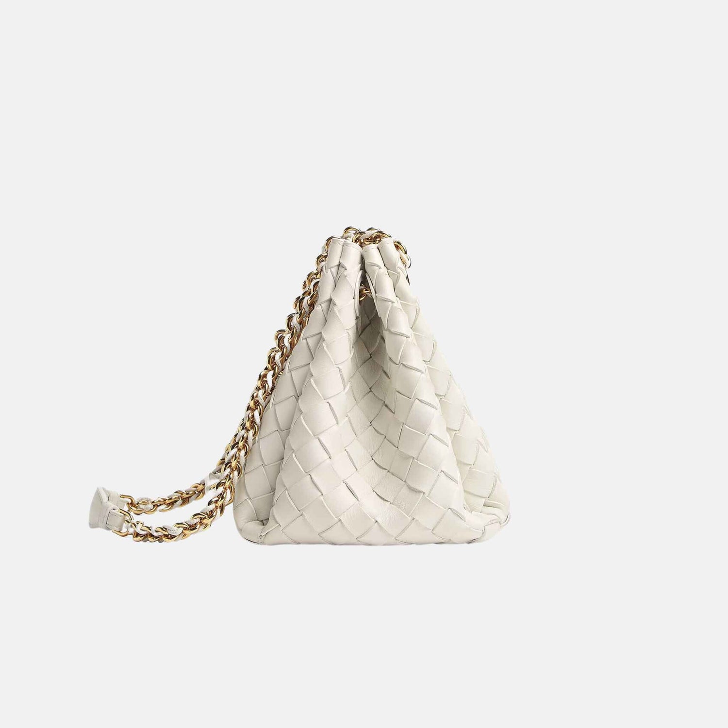Small Parachute Chain Supple Intrecciato Leather