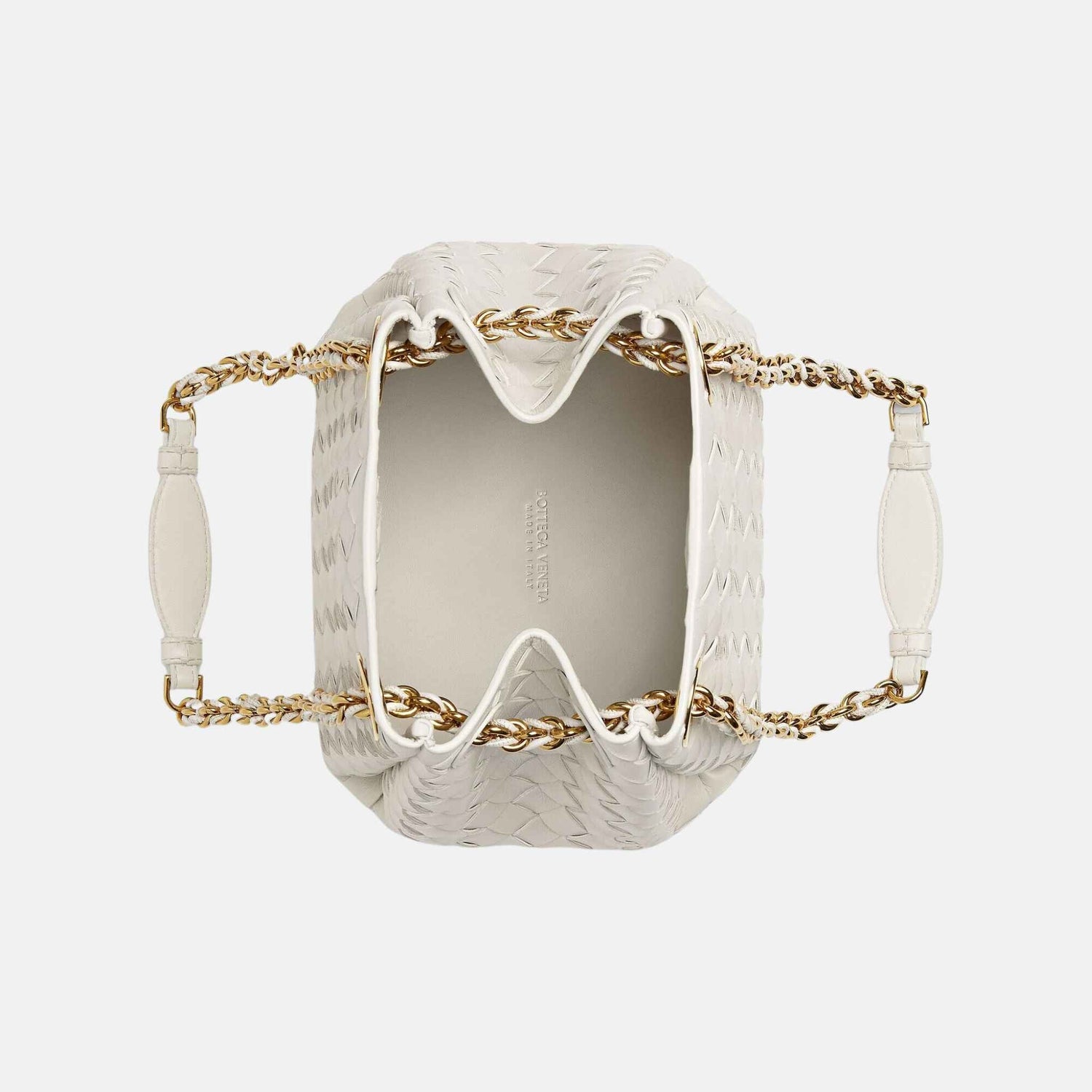 Small Parachute Chain Supple Intrecciato Leather