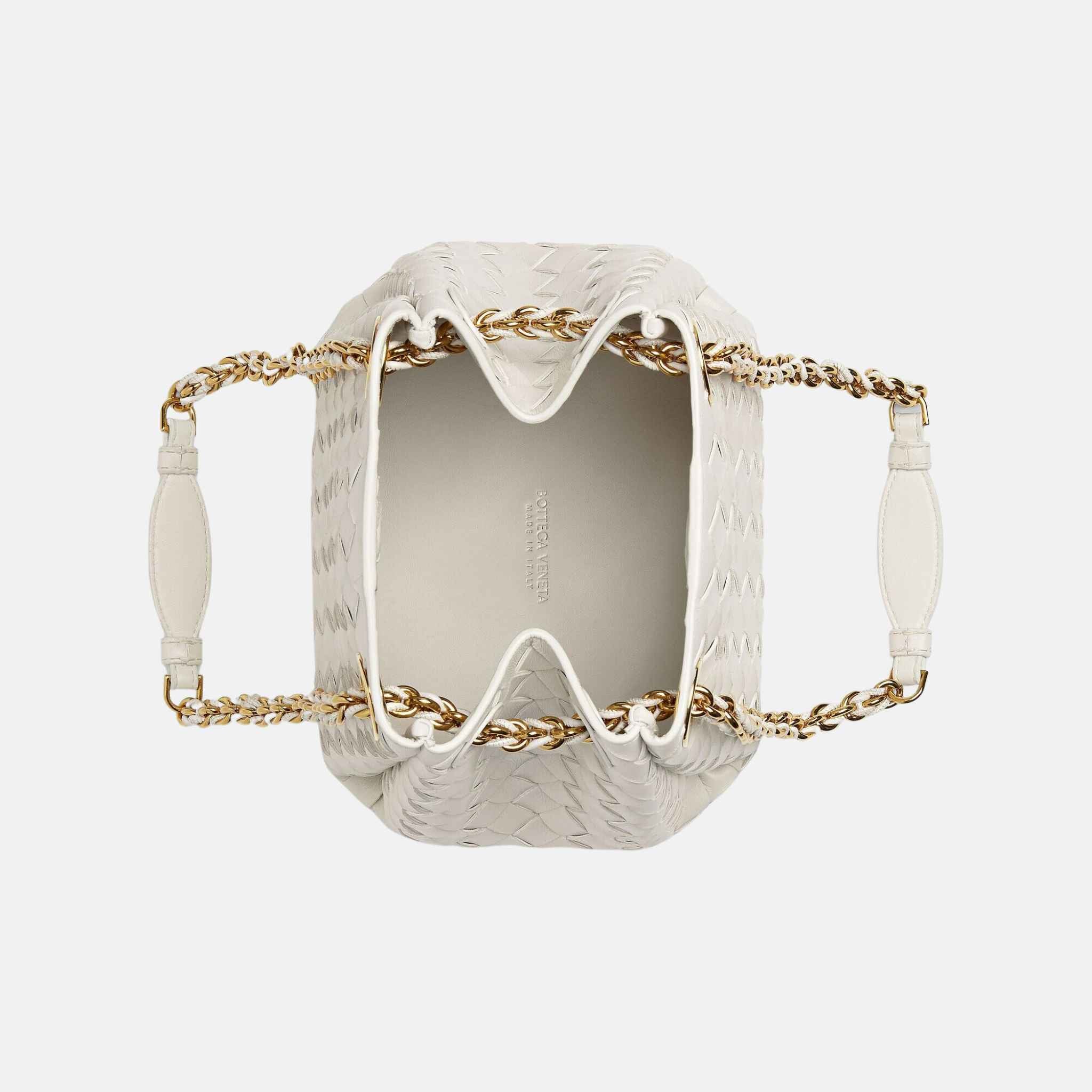 Small Parachute Chain Supple Intrecciato Leather
