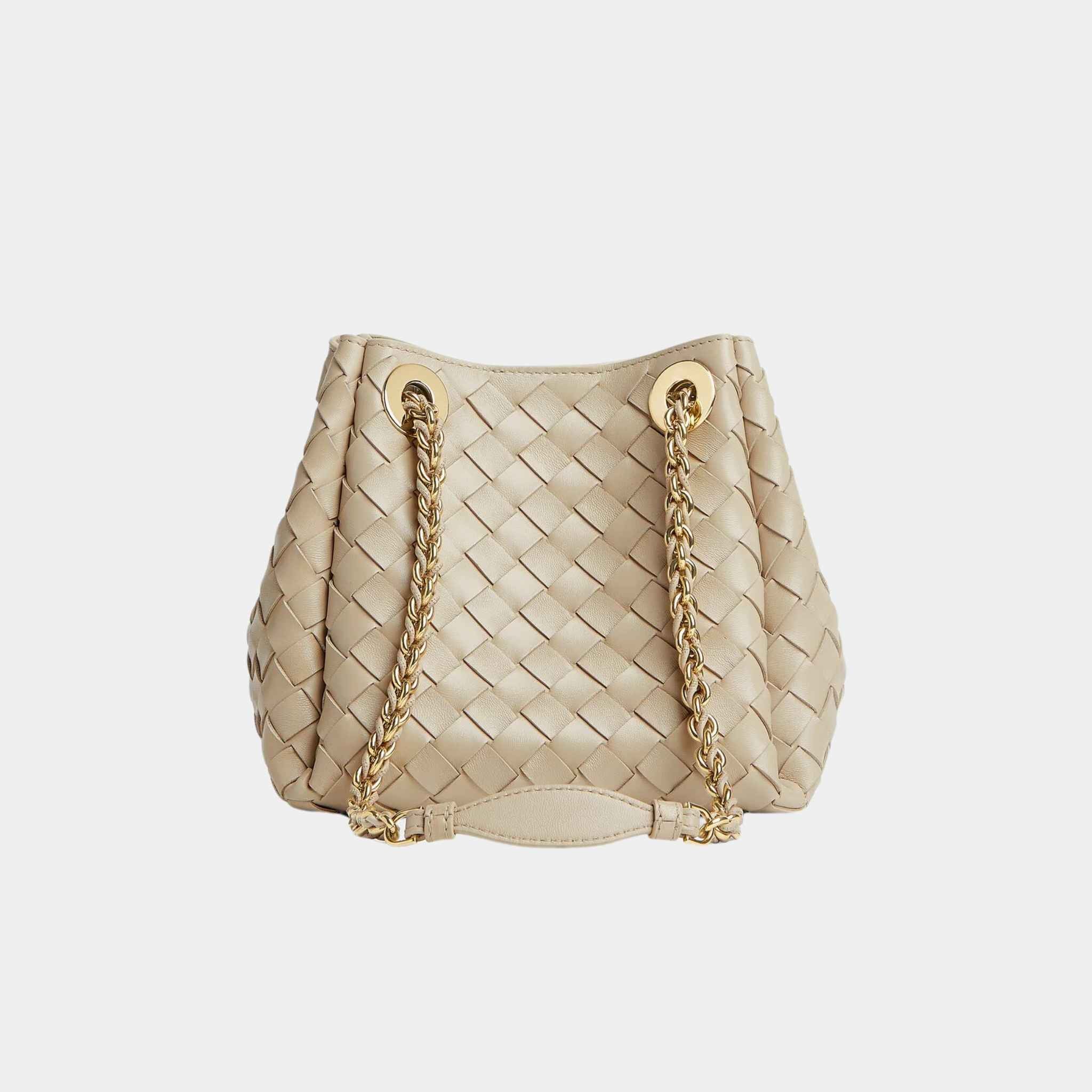 Small Parachute Chain Supple Intrecciato Leather