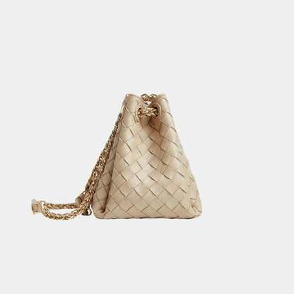 Small Parachute Chain Supple Intrecciato Leather