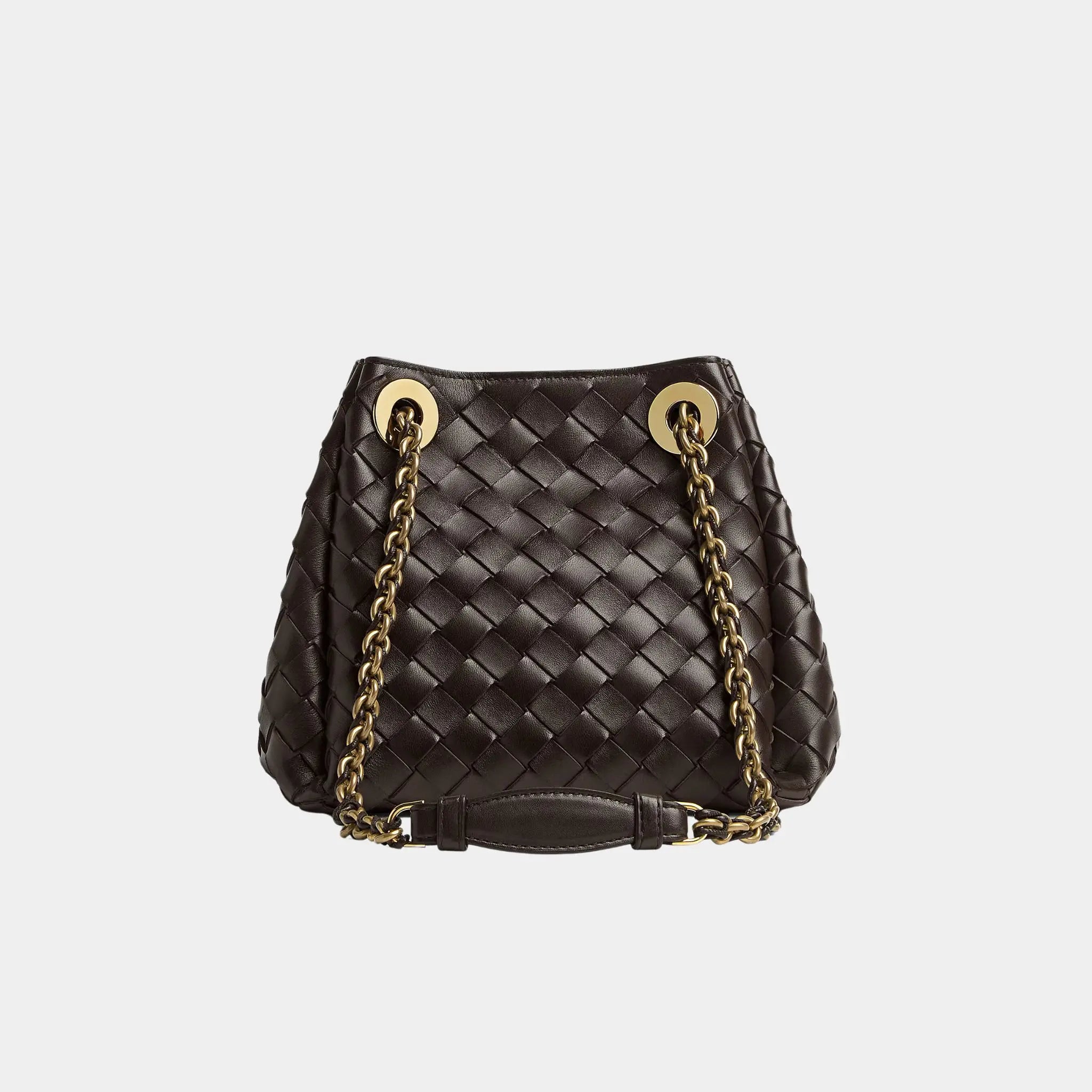 Small Parachute Chain Supple Intrecciato Leather