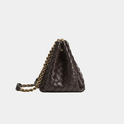 Small Parachute Chain Supple Intrecciato Leather