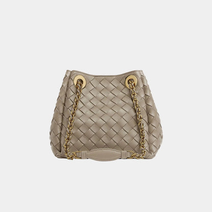 Small Parachute Chain Supple Intrecciato Leather
