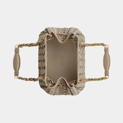 Small Parachute Chain Supple Intrecciato Leather