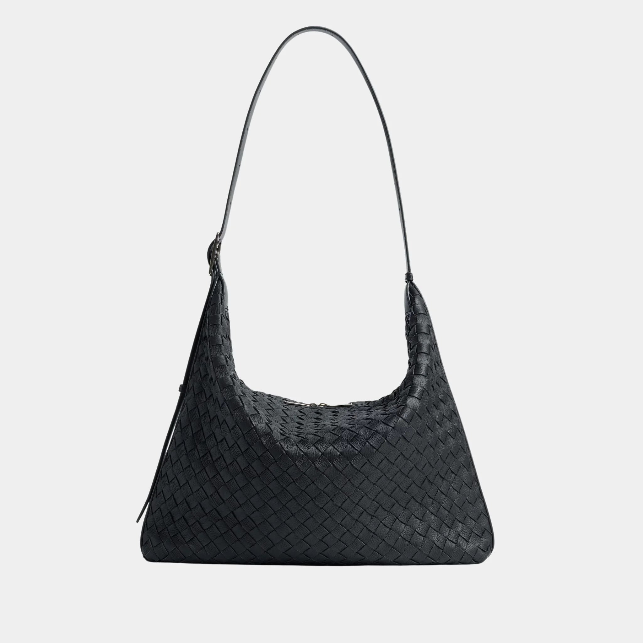 Traveler Hobo bag In Intrecciato Deer Skin