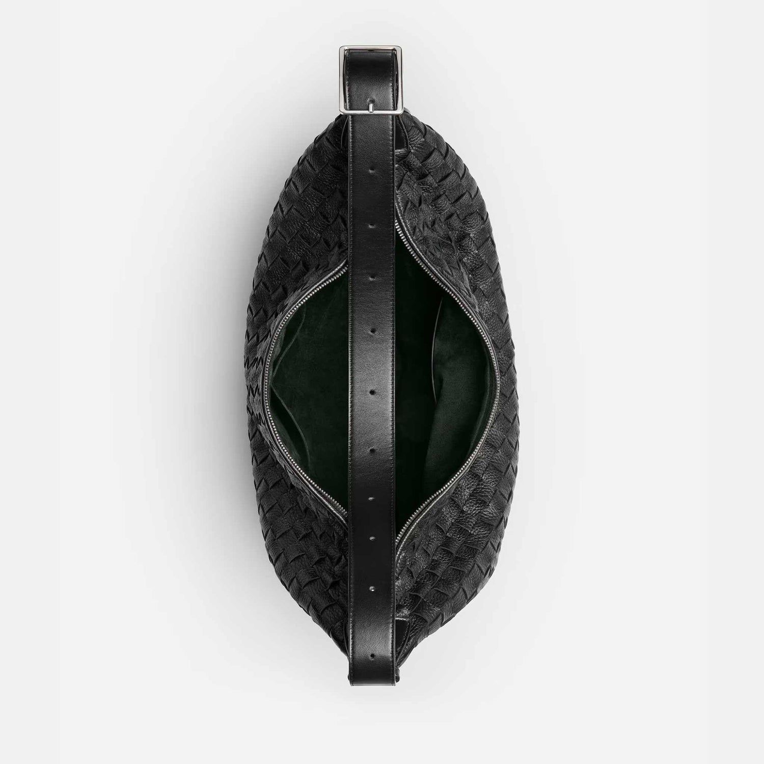 Traveler Hobo bag In Intrecciato Deer Skin