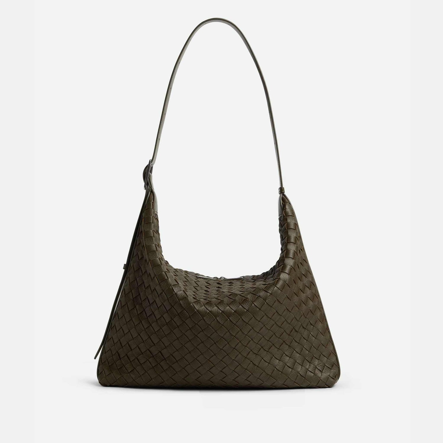 Traveler Hobo bag In Intrecciato Deer Skin