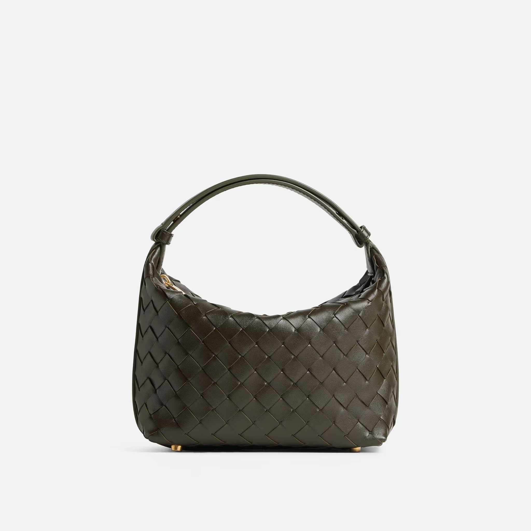 Wallace Intrecciato Leather Shoulder Bag