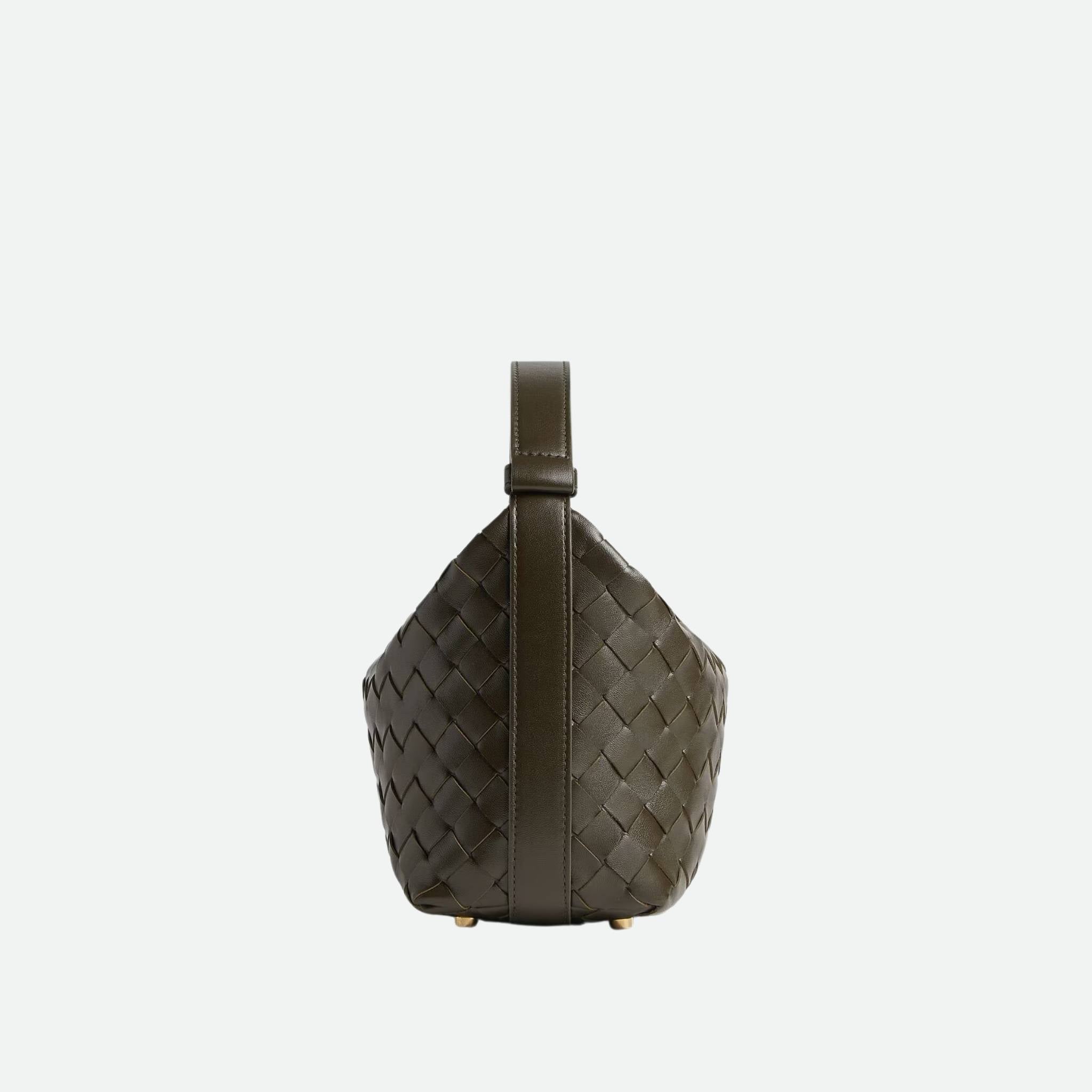 Wallace Intrecciato Leather Shoulder Bag