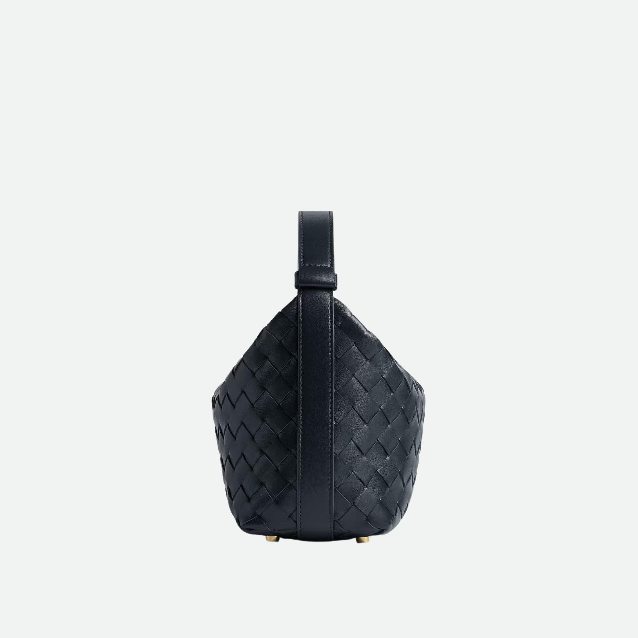 Wallace Intrecciato Leather Shoulder Bag