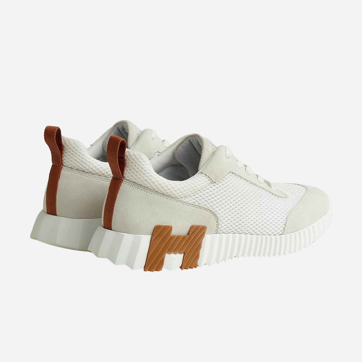 Bouncing Sneakers Graphic Mesh Suede Men