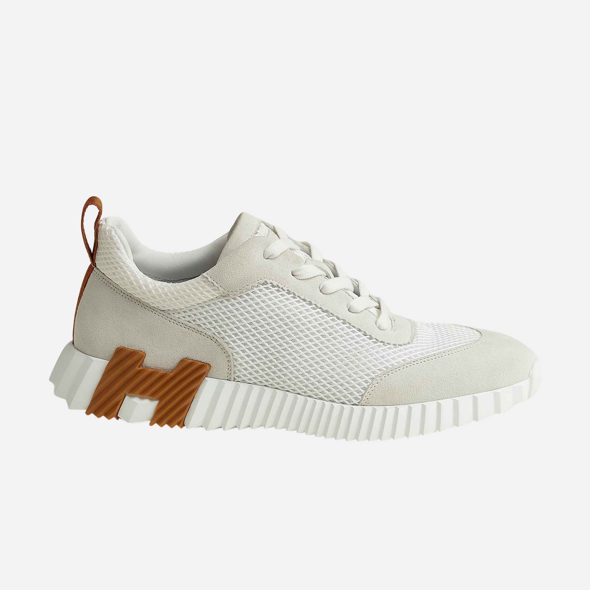 Bouncing Sneakers Graphic Mesh Suede Men