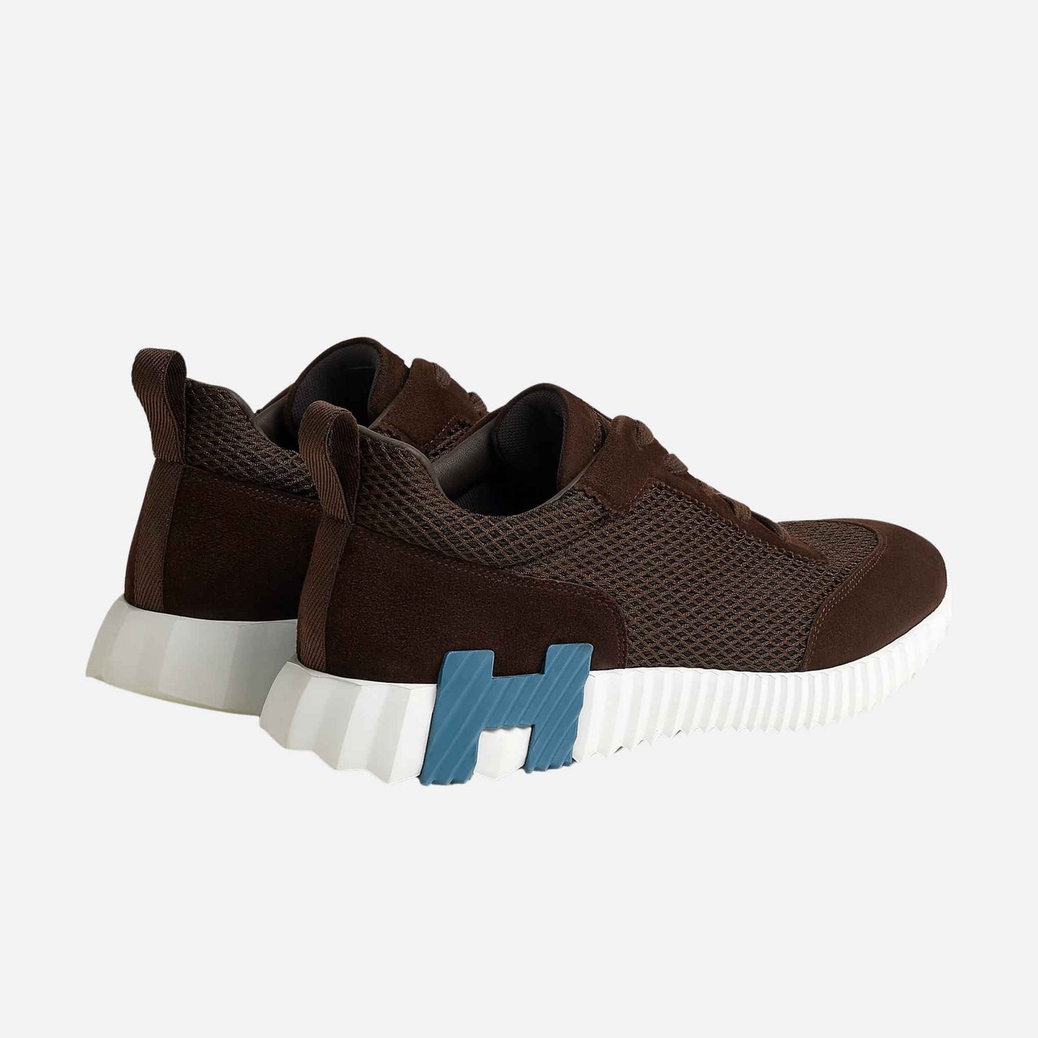 Bouncing Sneakers Graphic Mesh Suede Men
