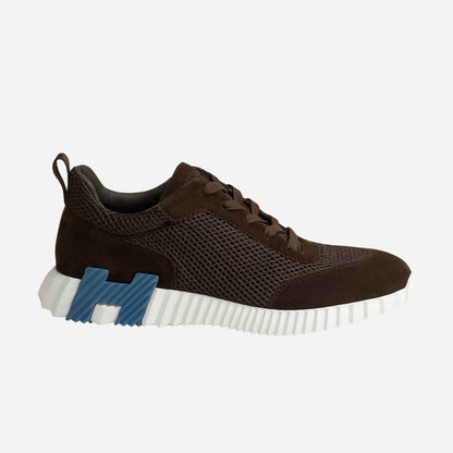 Bouncing Sneakers Graphic Mesh Suede Men