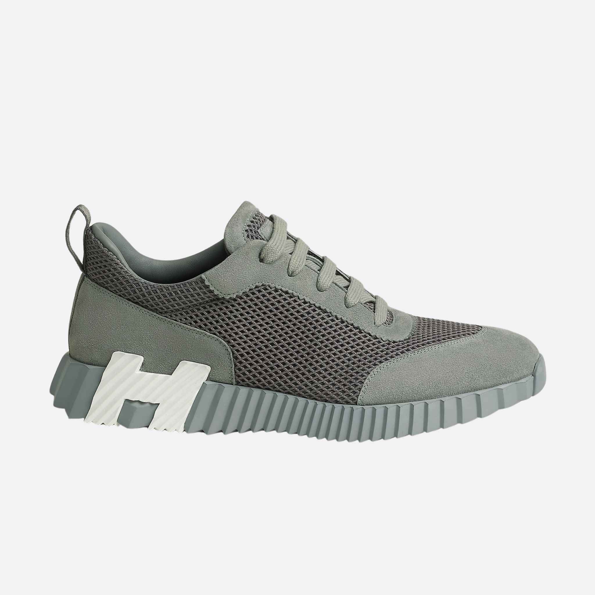 Bouncing Sneakers Graphic Mesh Suede Men