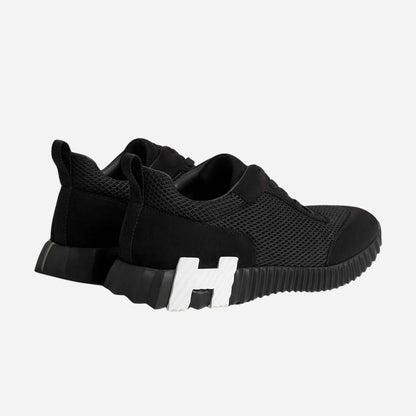 Bouncing Sneakers Graphic Mesh Suede Men