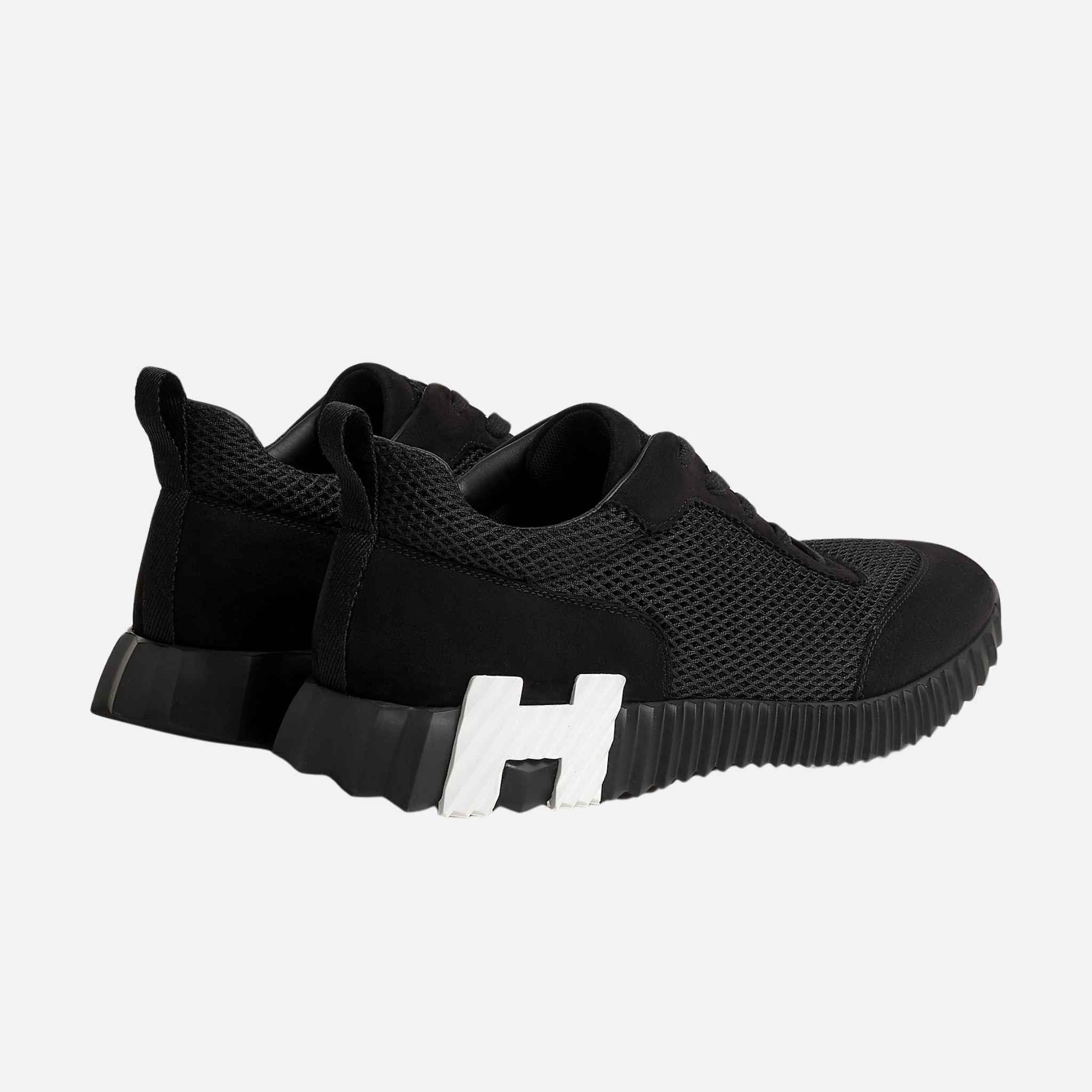 Bouncing Sneakers Graphic Mesh Suede Men