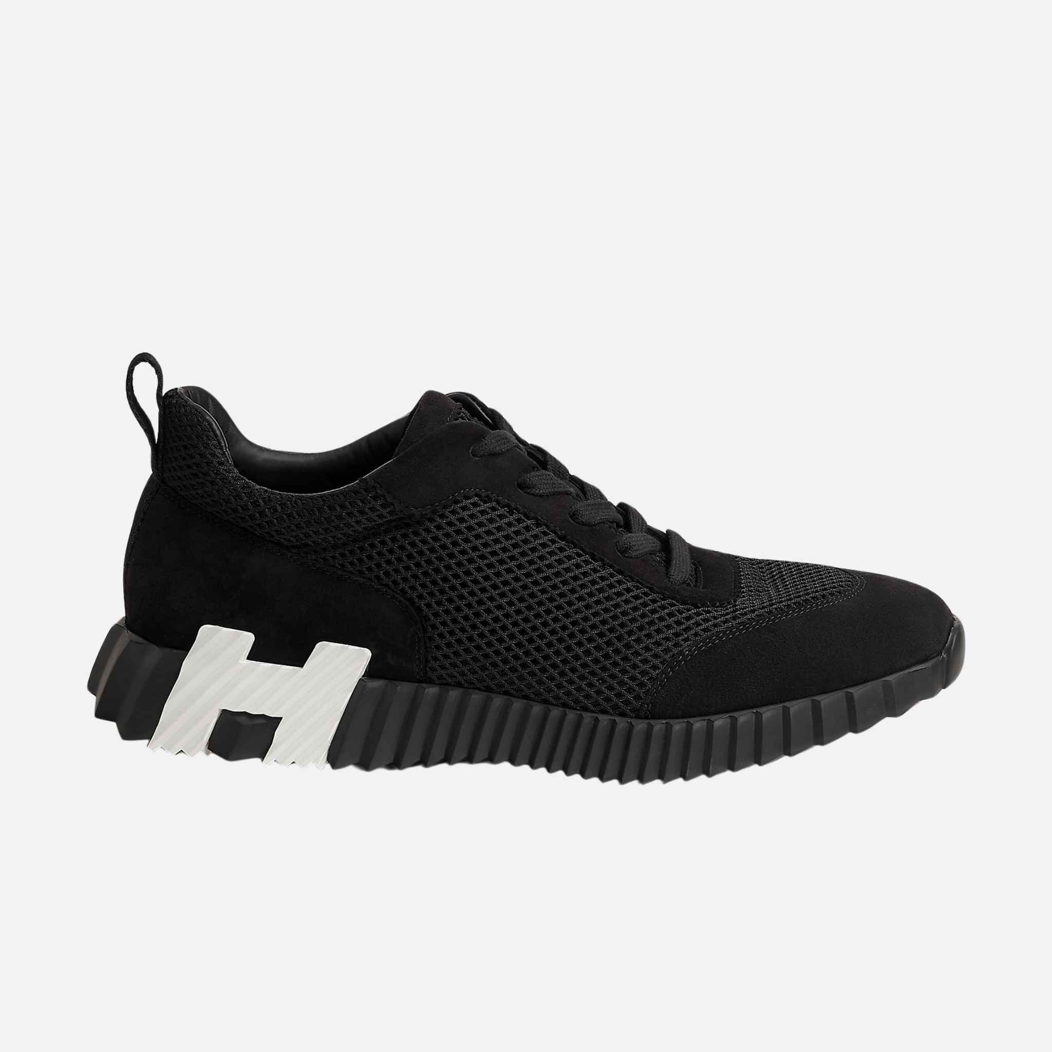 Bouncing Sneakers Graphic Mesh Suede Men