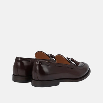 Aged Calfskin Loafers With Tassels