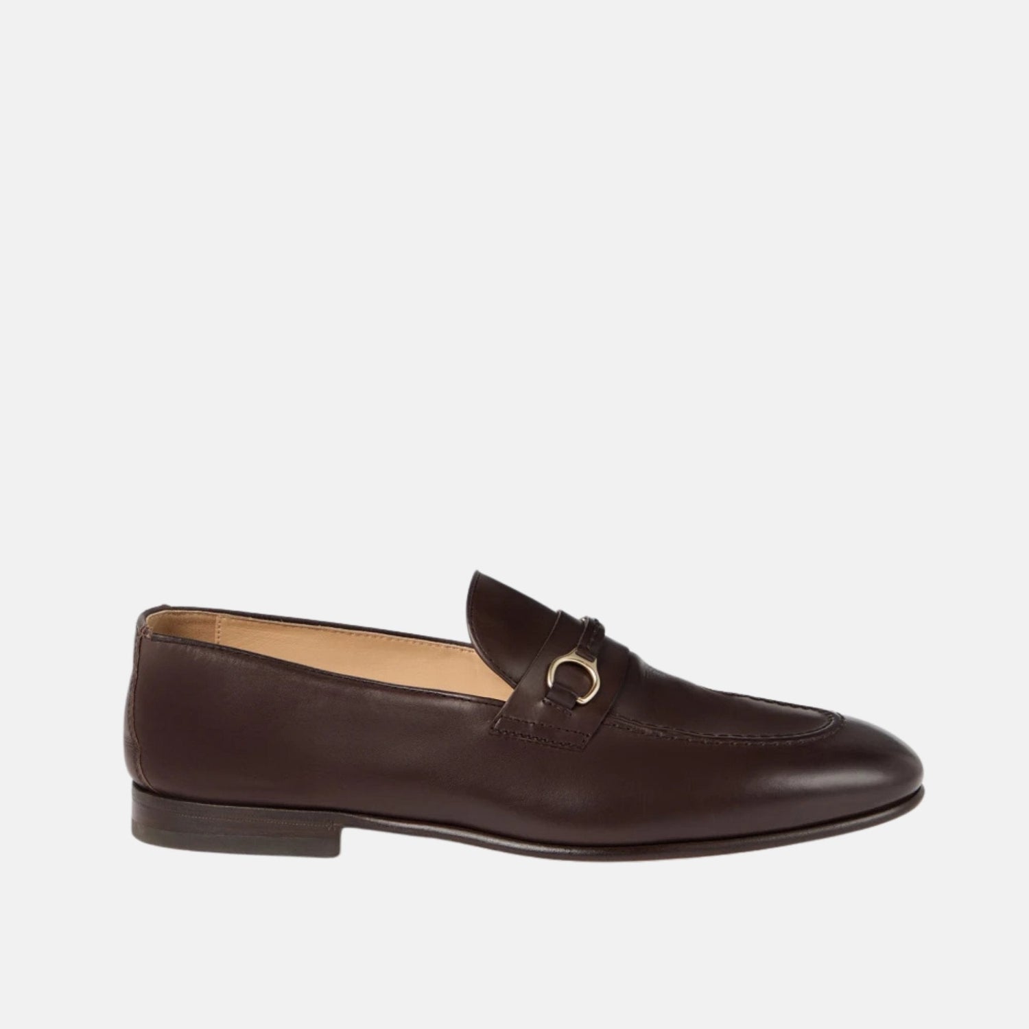 Soft Waxed Calfskin Loafers With Bit Detail