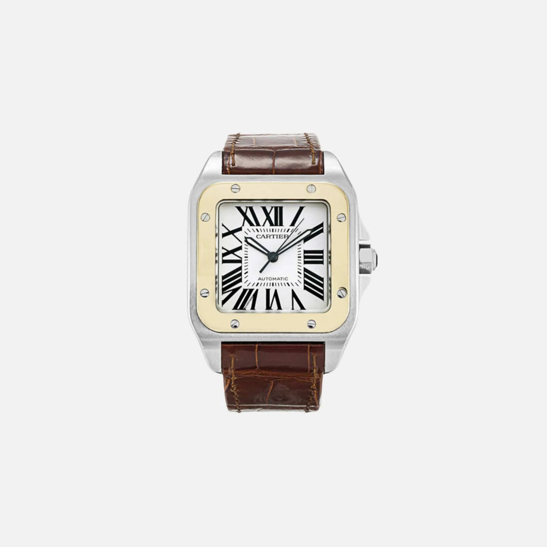 Santos Steel &amp; Yellow Gold 51.1x41.3 mm W20072X7