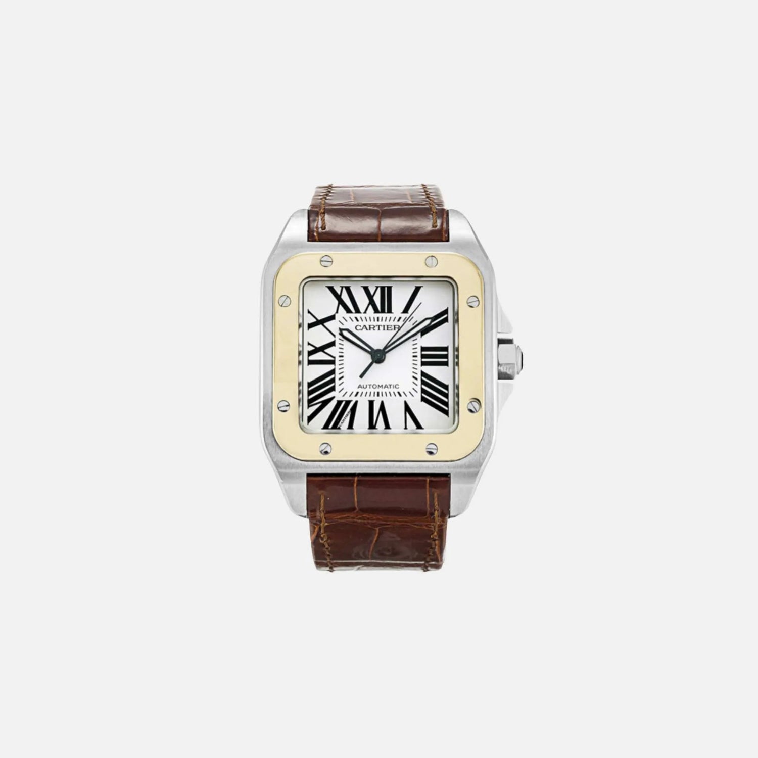 Santos Steel &amp; Yellow Gold 51.1x41.3 mm W20072X7