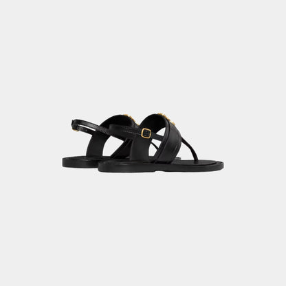 Celine Lympia Triomphe Thong in Calfskin