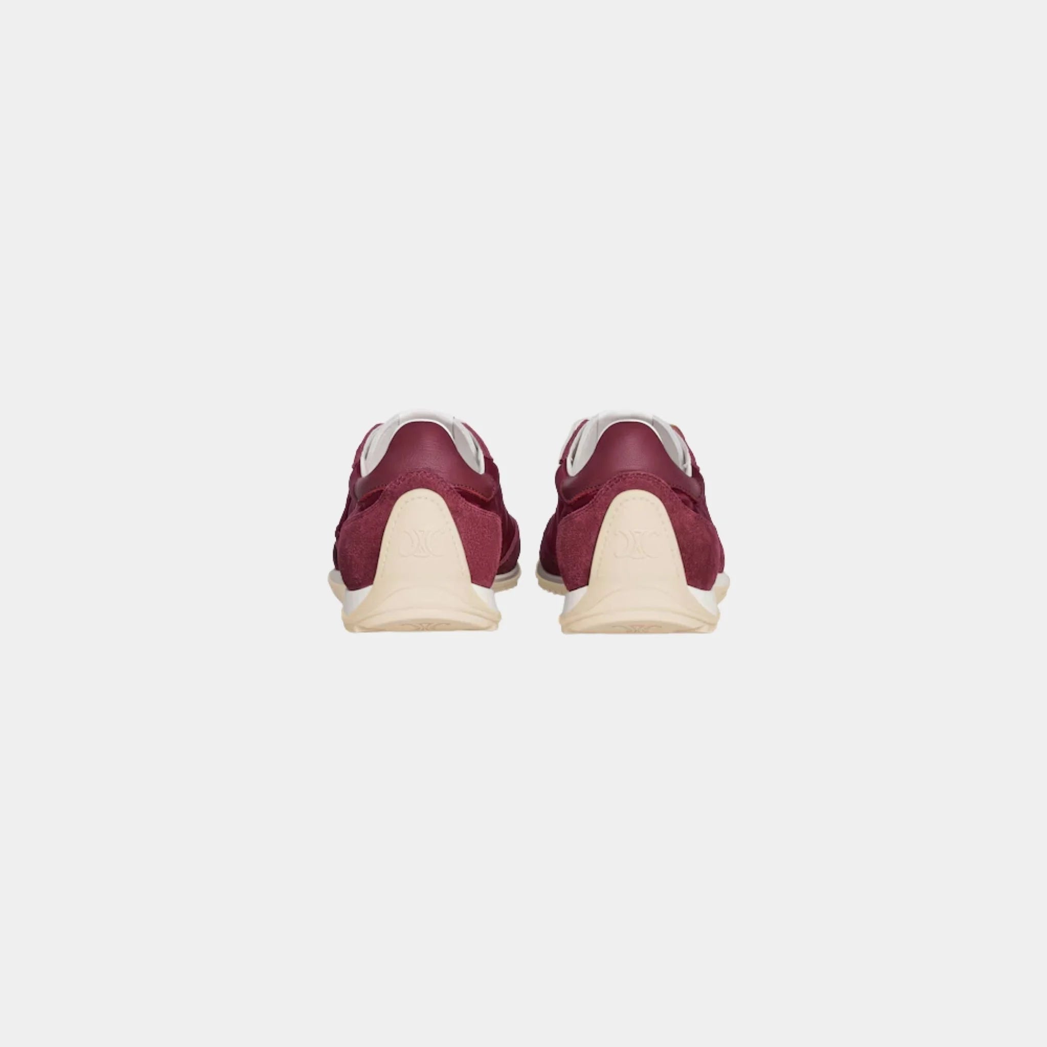 Celine Racer Sneaker With Triomphe in Nylon, Suede &amp; Calfskin