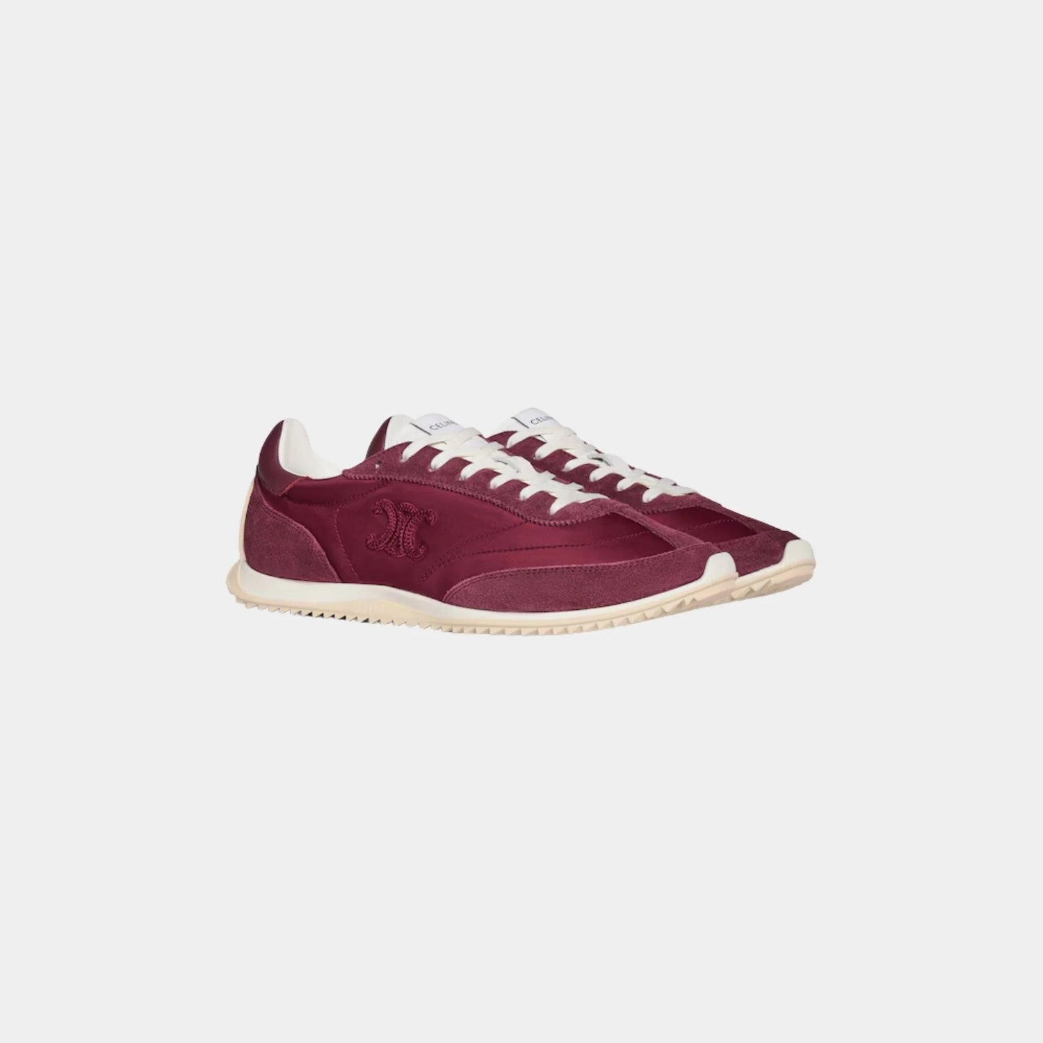 Celine Racer Sneaker With Triomphe in Nylon, Suede &amp; Calfskin