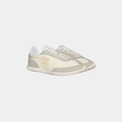 Celine Racer Sneaker With Triomphe in Nylon, Suede &amp; Calfskin