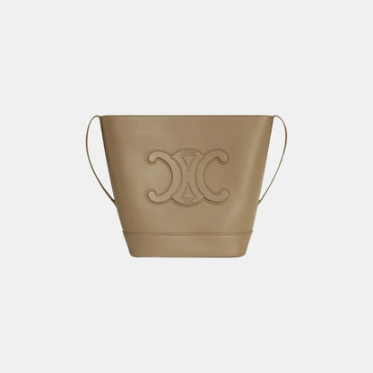 Small Bucket Cuir Triomphe In Smooth Calfskin Handbag