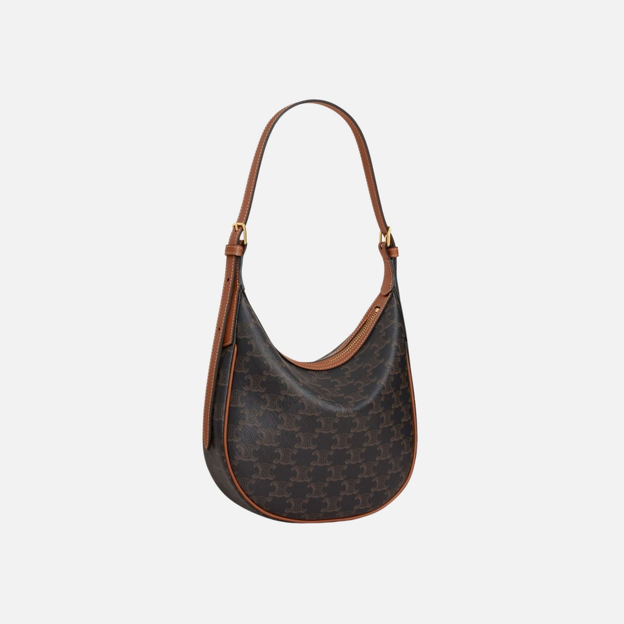 Small Heloise Bag In Triomphe Canvas And Calfskin