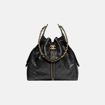 25 Medium Handbag Grained Calfskin And Gold-Tone Metal