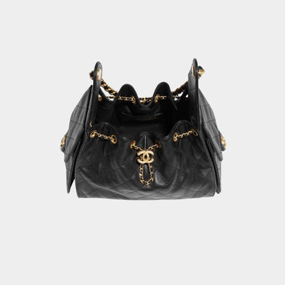 25 Small Handbag Grained Calfskin And Gold-Tone Metal