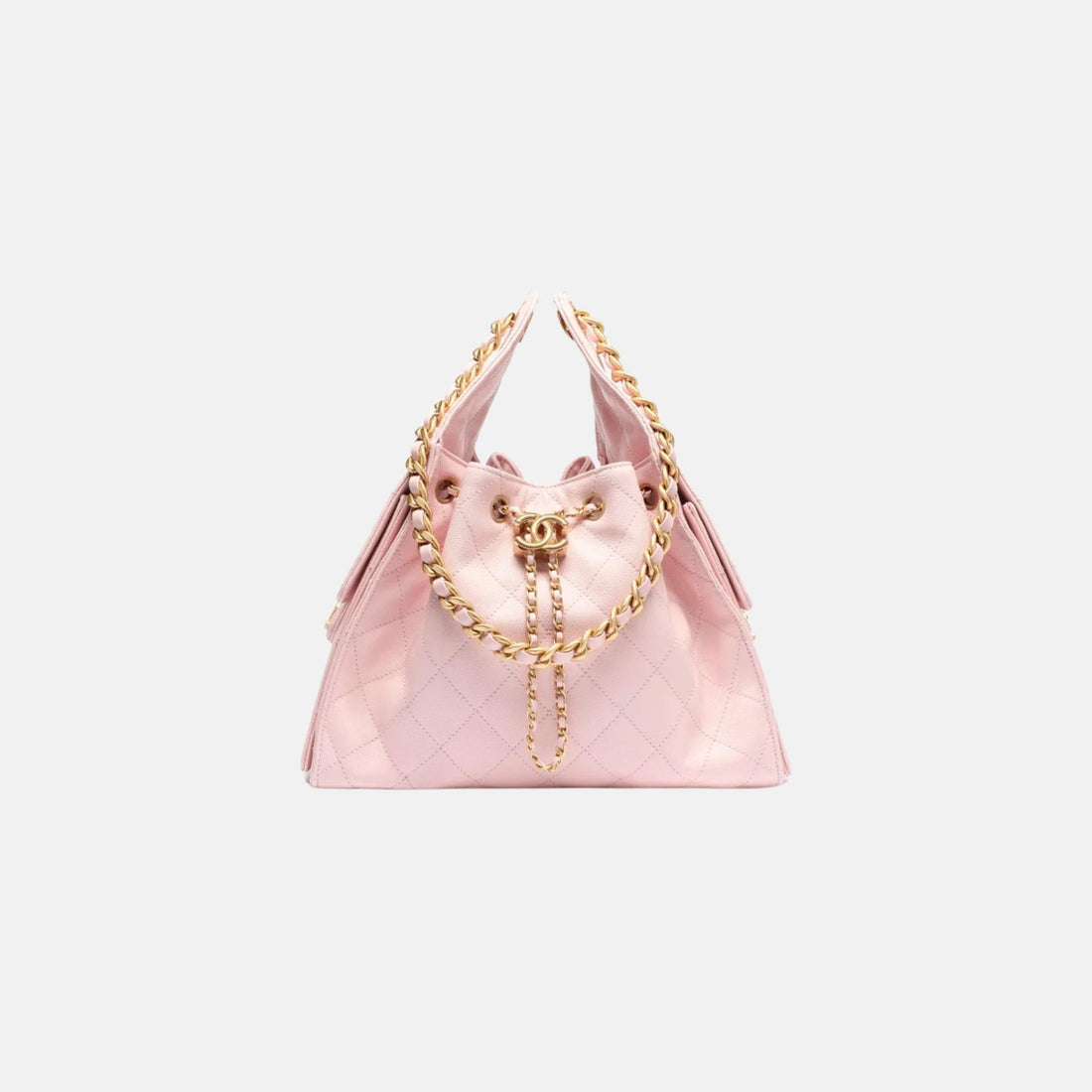 25 Small Handbag Grained Calfskin And Gold-Tone Metal