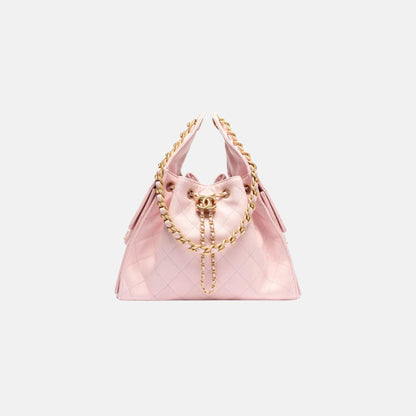 25 Small Handbag Grained Calfskin And Gold-Tone Metal