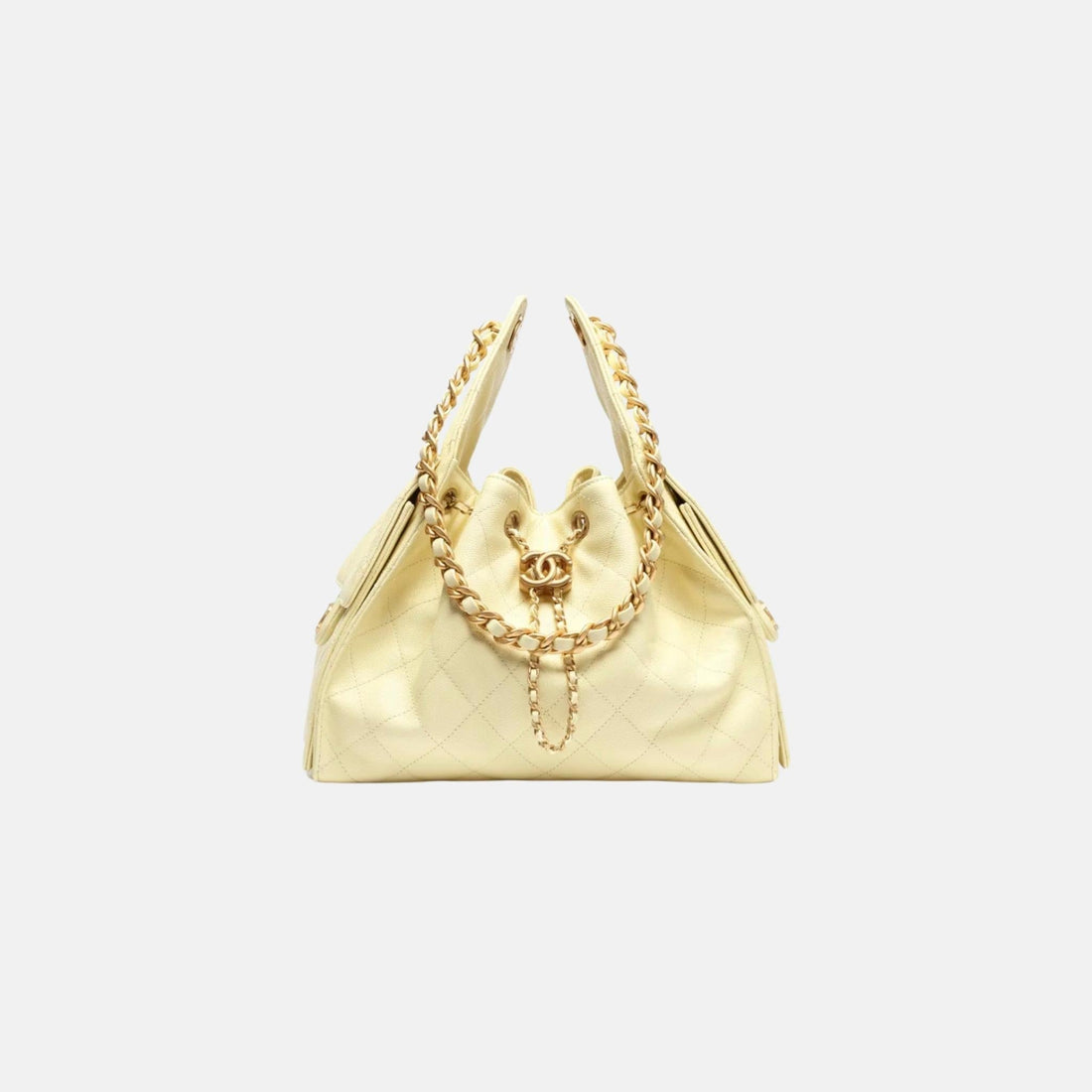 25 Small Handbag Grained Calfskin And Gold-Tone Metal