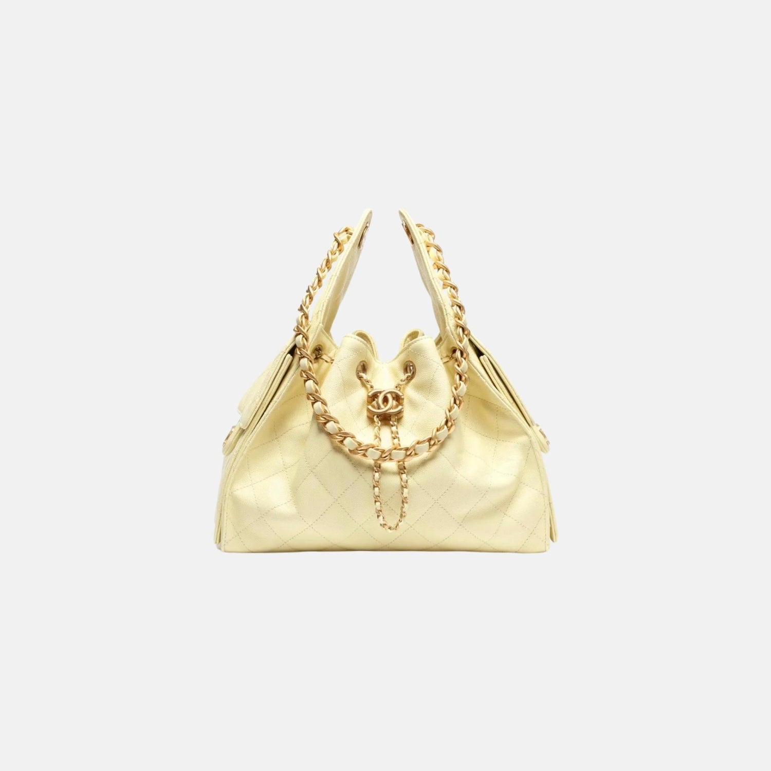 25 Small Handbag Grained Calfskin And Gold-Tone Metal