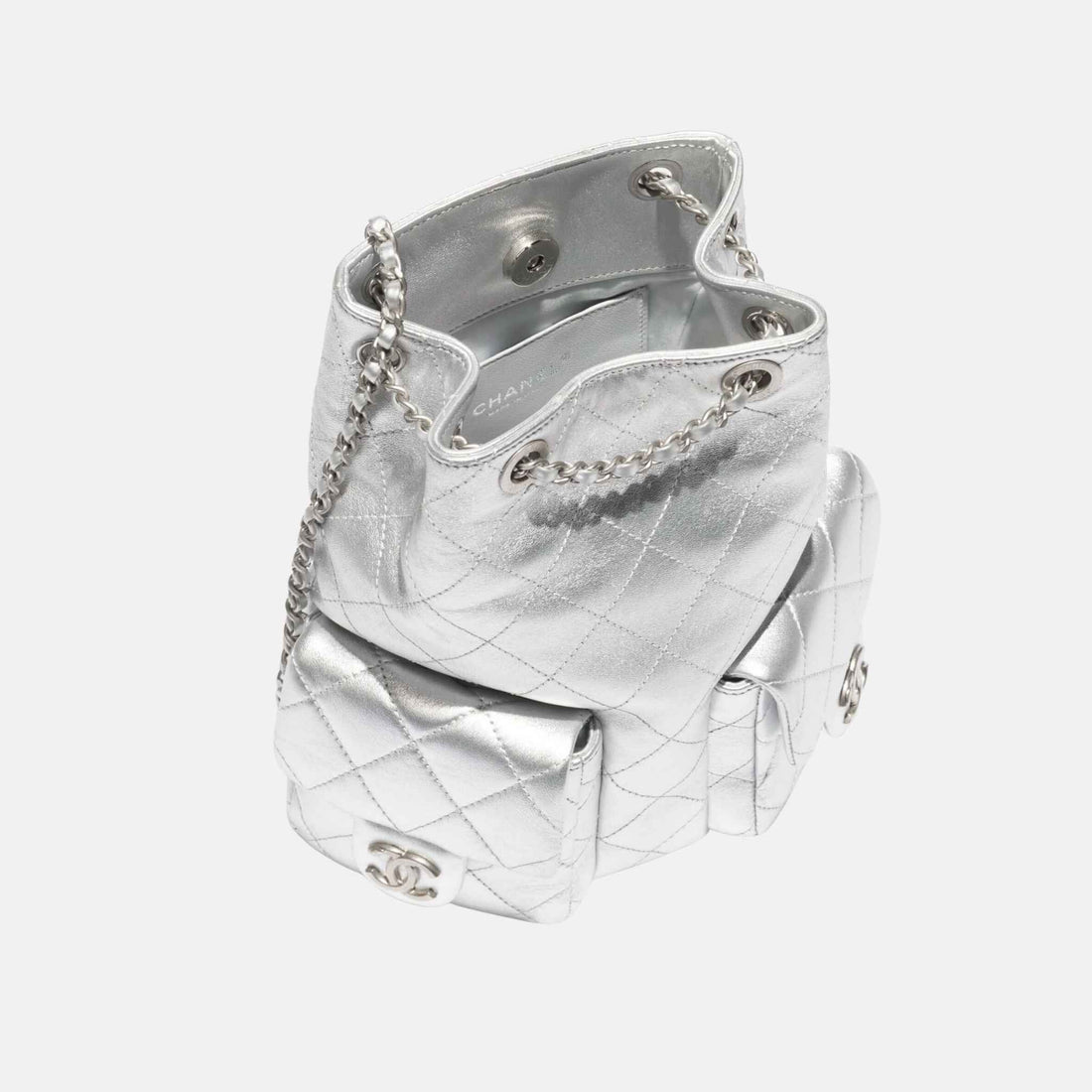 Backpack Cruise 2024/25 In Metallic Lambskin And Silver Metal