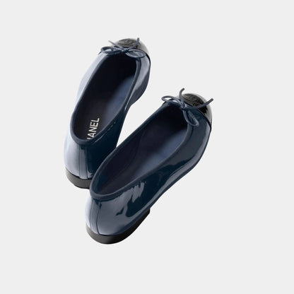 Ballerinas in Varnished Calfskin